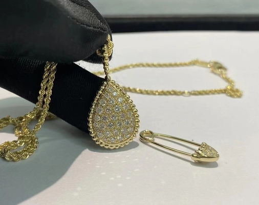 Boucheron Serpent Boheme Pendant 18K Gold Motif Pendant Set With Pave Diamonds
