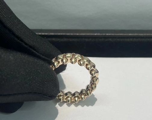 Luxury Jewelry Brand Clash Ring 18K Gold Small Model Ring OEM