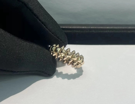 Luxury Jewelry Brand Clash Ring 18K Gold Small Model Ring OEM