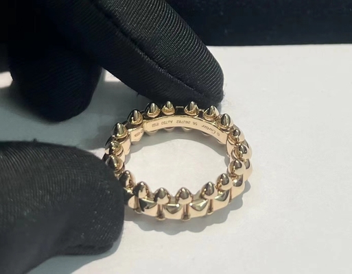 Luxury Jewelry Brand Clash Ring 18K Gold Small Model Ring OEM
