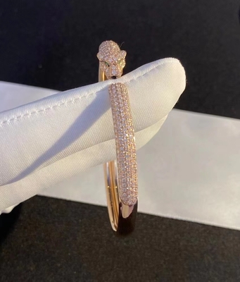 Custom Panthere De Cartier Bracelet 18K White Gold Onyx Emeralds Brilliant Cut Diamonds