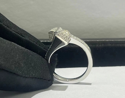  New York 18k White Gold Diamond Ring Luxury Fine Jewelry Rings