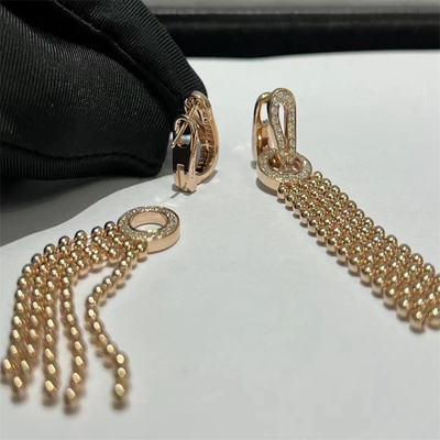 VVS Diamond Brand Jewelry Women HK Setting Rose Gold Diamond Earrings