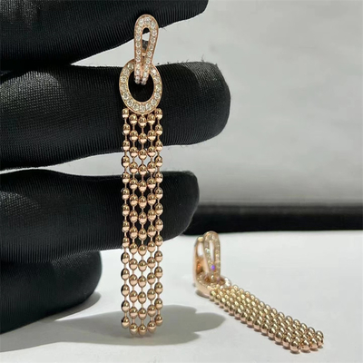 VVS Diamond Brand Jewelry Women HK Setting Rose Gold Diamond Earrings