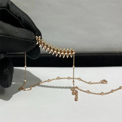 Luxury Clash De Cartier Necklace malachite gems Womens Solid Gold Necklace