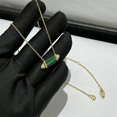18k Cartier Jewelry Custom Jewelry Malachite Diamond Gold Necklace