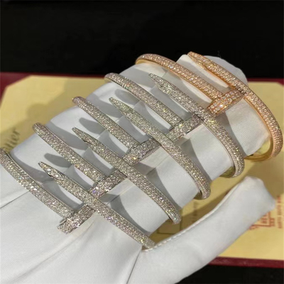 Jewelry Luxury Cartier Just A Nail Bracelet Rose Gold Ref N6702117 Real Diamond