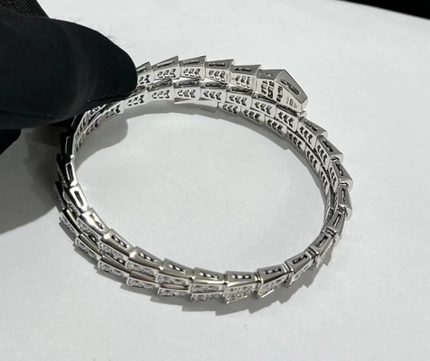 Luxury Brand 18K Gold Diamond Bracelet  Serpenti Viper Bracelet Manufacturer