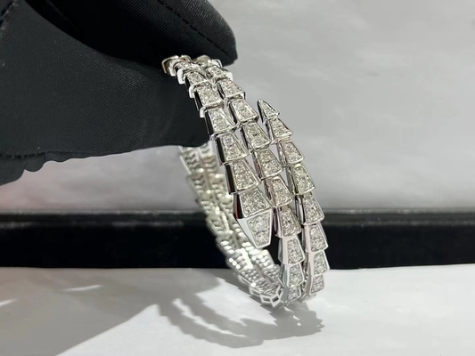 Luxury Brand 18K Gold Diamond Bracelet Bvlgari Serpenti Viper Bracelet Manufacturer