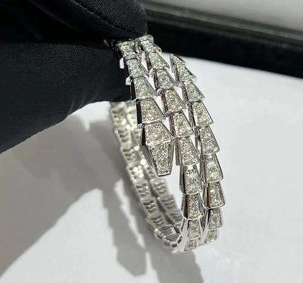 Luxury Brand 18K Gold Diamond Bracelet Bvlgari Serpenti Viper Bracelet Manufacturer
