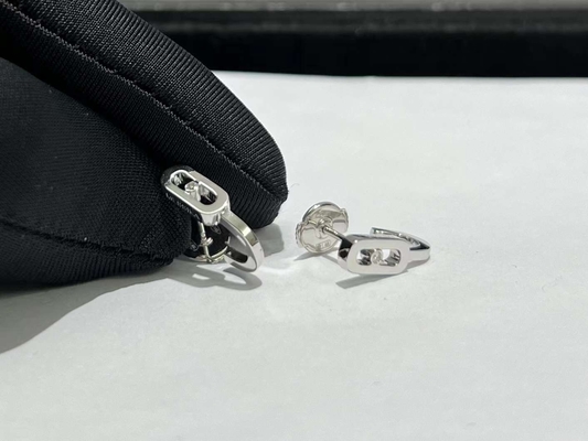 High Quality Gold China Jewelry Factory 18k Gold Luxury Diamond Jewellery Brands AU750 Gold earrings