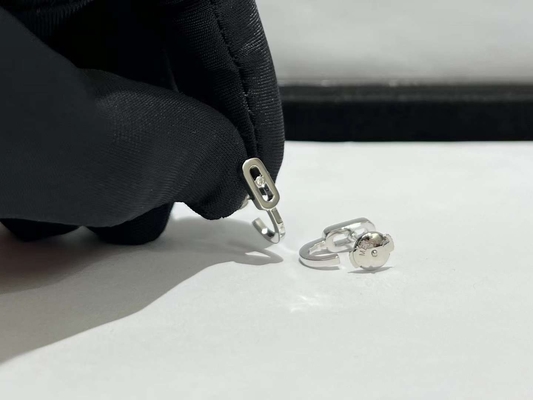High Quality Gold China Jewelry Factory 18k Gold Luxury Diamond Jewellery Brands AU750 Gold earrings