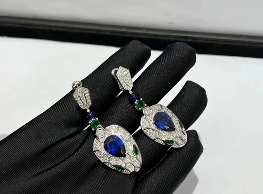 custom jewelry solid 18 karat gold jewelry luxury gems jewelry earrings