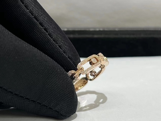 messika jewelry rose gold diamond ring brand jewelry 18 k gold rings