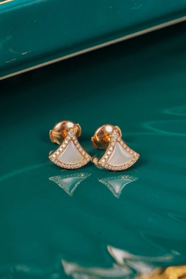 Real 18k Gold  Luxury Diamond Jewelry Earrings  Diva Dream Earrings
