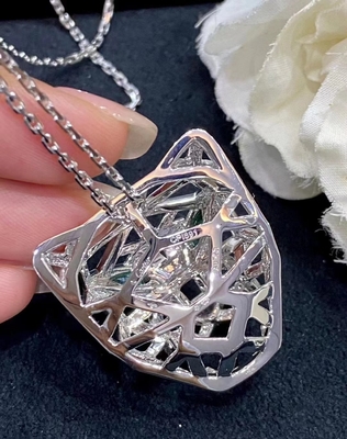 Custom Jewelry Brand Tiger Pendant Diamond 18k Chain With Pendant