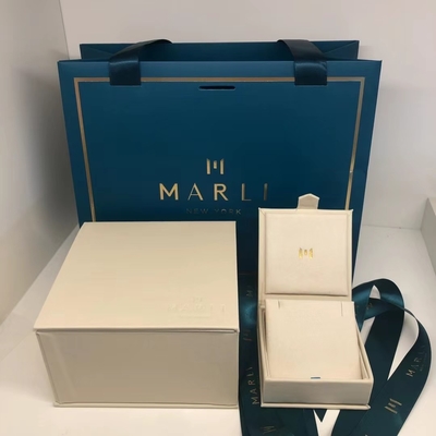 Heavy Gold Luxury Brand Custom Jewelry Box For Real Diamond Jewelry