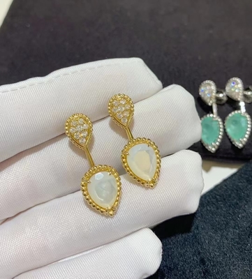 Timeless Luxury 18K Gold Diamond Earrings Sparkle Perfect Gift
