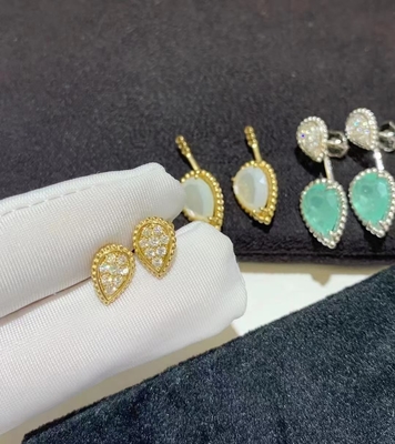 Timeless Luxury 18K Gold Diamond Earrings Sparkle Perfect Gift