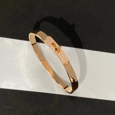 GIA Custom 18K Gold Jewelry 18K Gold Bangle Bracelet For Weddings