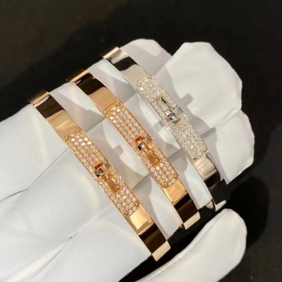 GIA Custom 18K Gold Jewelry 18K Gold Bangle Bracelet For Weddings