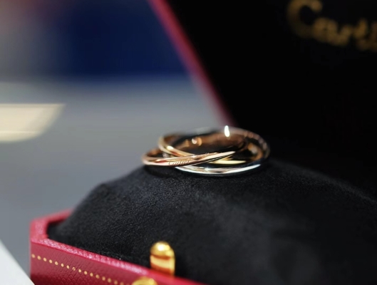 Jewelry Factory Luxury Brand Yellow Jewelry Brand 18K Gold Engagement Ring
