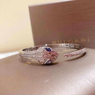  Serpenti 18K Gold Diamond Bracelet Mirror Quality Luxurious Brand