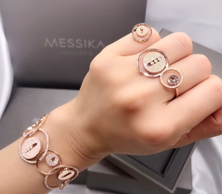 Customized 18K Setting Jewelry 18K Gold Diamond Jewelry Ring