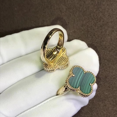 18k Gold Van Cleef Jewelry Vintage Alhambra Ring Small / Medium / Large Size