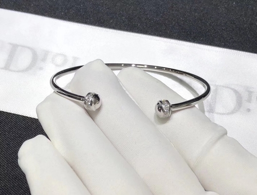 Vintage Style 18K White Gold Jewelry White Bezel Setting 1pcs