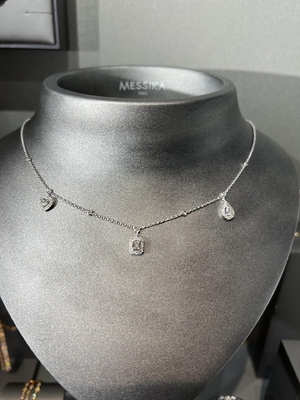 Jewelry Collection 18K Gold Diamond Necklace AU750 Gold Jewelry Chinese Manufacturer