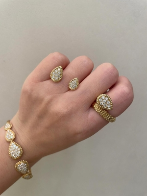 Medium Luxury Diamond Jewelry With VS2 Clarity Mirror Quality Jewelry Making
