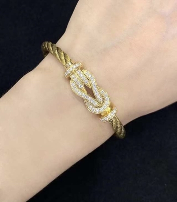 18K Gold Diamond Bracelet With Luxury Jewelry And Eyewear - Fred Paris Chance Infinie Bracelet
