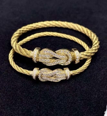 18K Gold Diamond Bracelet With Luxury Jewelry And Eyewear - Fred Paris Chance Infinie Bracelet