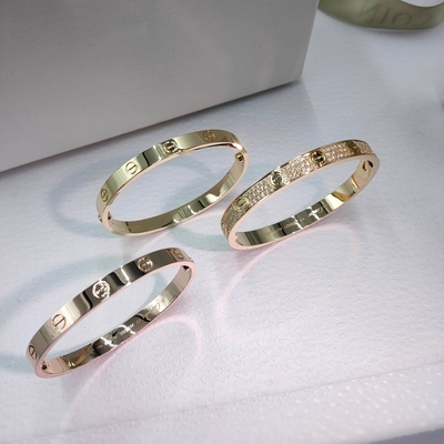 Unisex 18K Gold Brand Love Bracelet Diamonds brand jewelry stores Brand jewelry luxury