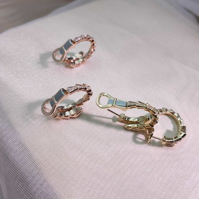 High Jewelry BVL Earrings Diamond Gemstone with VVS Diamond Clarity and Medium Size