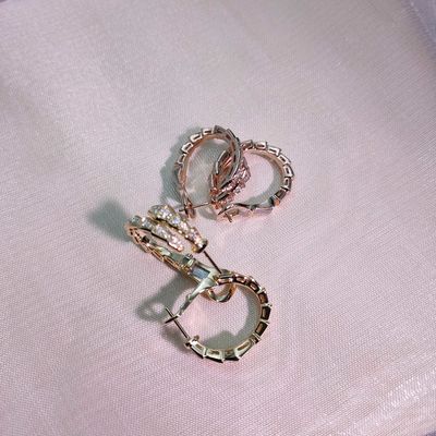 High Jewelry BVL Earrings Diamond Gemstone with VVS Diamond Clarity and Medium Size