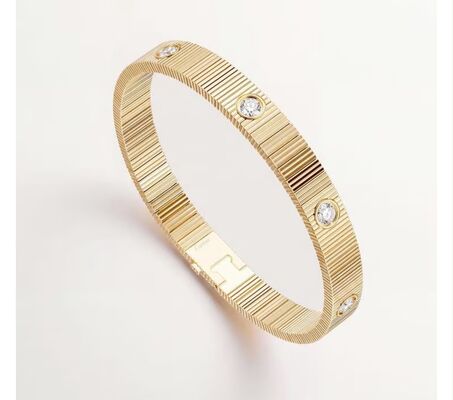 Real 18k Gold Diamonds Jewelry LOVE Unlimited bracelet, flexible, diamonds