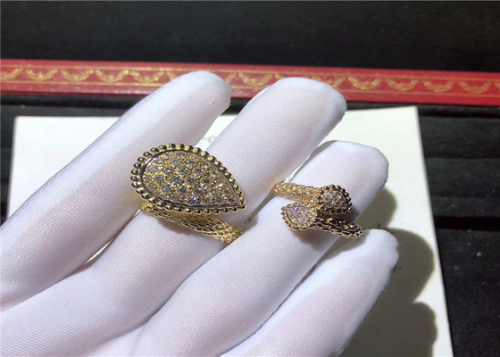 18K Gold Diamond Bracelet / Ring / Earrings For Wedding Anniversary brand jewelry stores