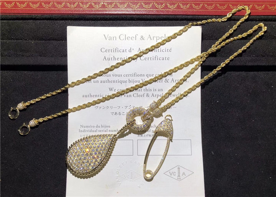 Luxury  18K Gold Diamond Necklace wholesale gold jewelry manufacturers