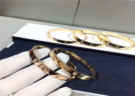 Real Au750 Gold Brand Bracelet Love Unisex 0.42 Carat Iconic Screw best jewelry manufacturer in china