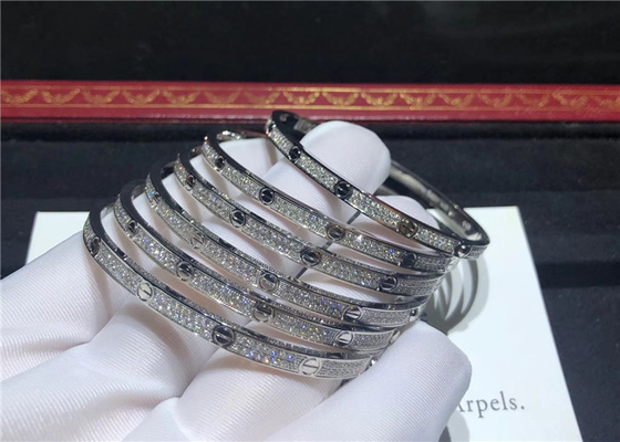 Replica Jewelry Cartier Bracelet 177 Brilliant Cut Diamonds 0.95ct  Mens I Love