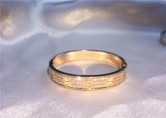 Inspirado Amor Cartier pulseira de ouro 18k branco diamantes pavimentadas cerâmica negra