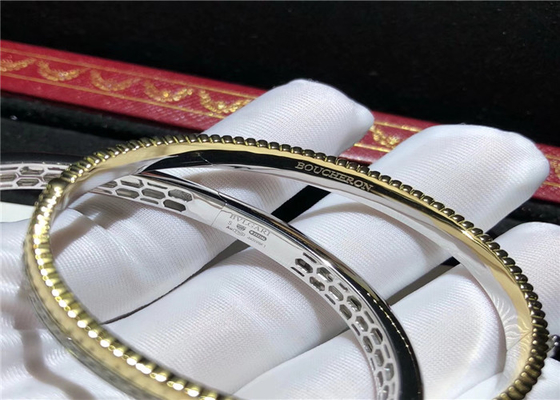 Unique 18K White Gold Diamond Bracelet , High End Personalized Jewelry