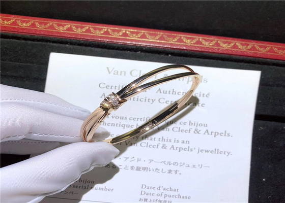  Liens SéDuction 18K Gold Diamond Bracelet With Elegant Bow Design