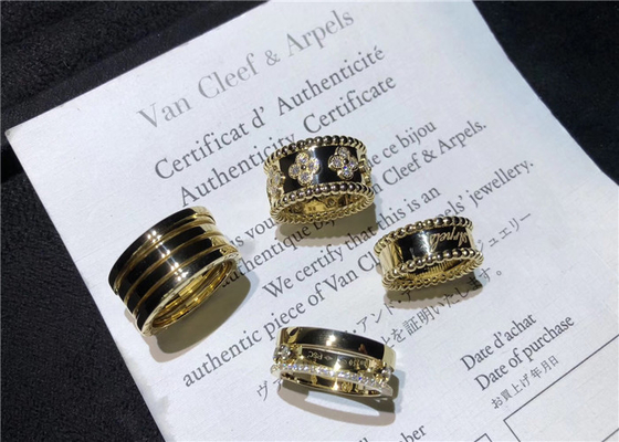 Exquisite 18K Gold Diamond Ring , 18K Rose Gold Diamond Wedding Band
