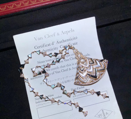 High End Custom 18K Gold Jewelry , Luxury  Diamond Necklace