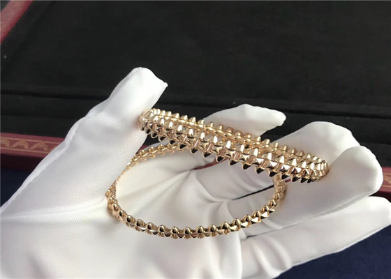 18K Pink Gold Cartier Jewelry , Clash De Cartier Bracelet Medium Model