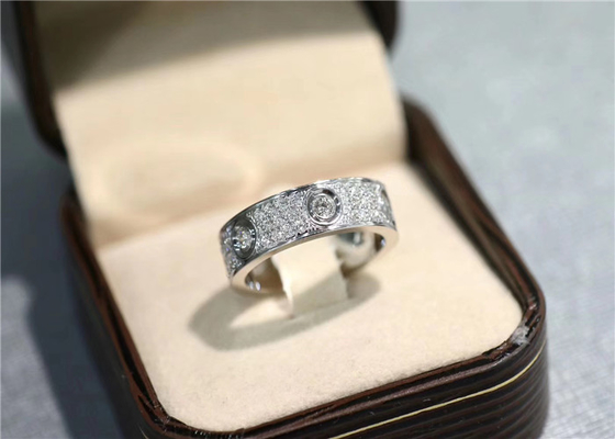 Pave Diamonds N4210400 Cartier Love Ring 18k White Gold