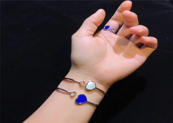luxury jewelry brands Chopard Happy Hearts 0.0500ct Diamond 18K Gold Bracelet